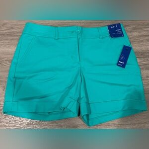 Apt. 9 Turquoise Shorts Size 8 New With Tags